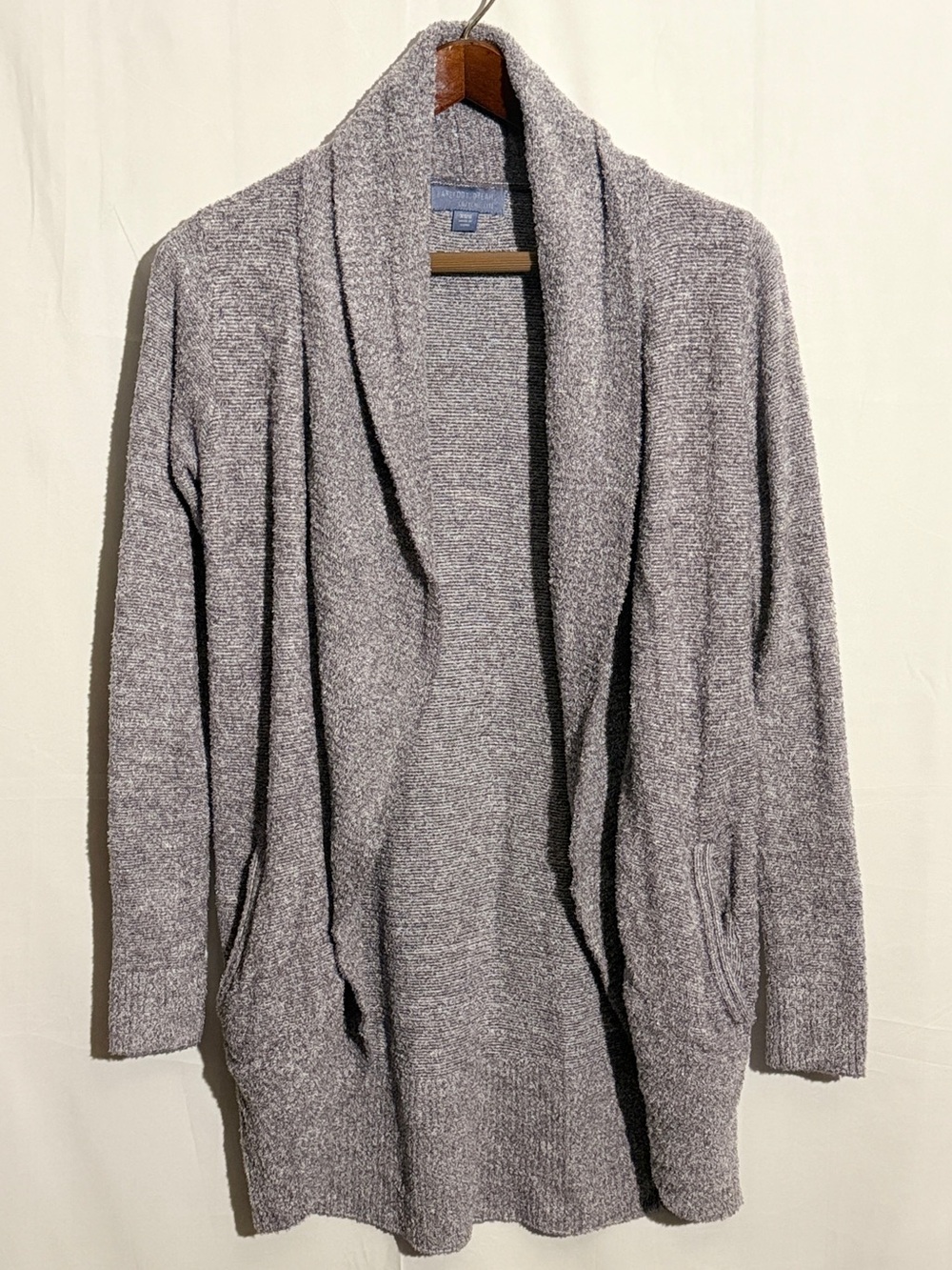 Barefoot Dreams CozyChic Lite Circle Cardigan XS/S Gray Mauve
